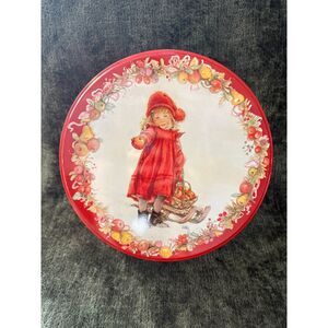 Decorative Tin Apple Themed Pictura Designs 1989 Collectible Vintage